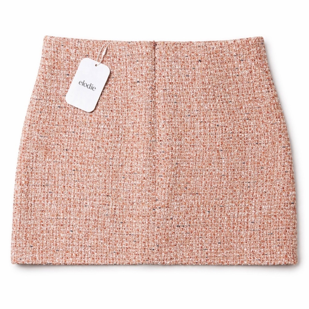 Elodie- Chic Tweed Mini Skirt - Picture 3 of 3